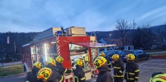 Požar u prostoru trgovačkog društva u Velikoj