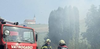 Izbio požar u Brestovcu, izgorjela suha trava i raslinje