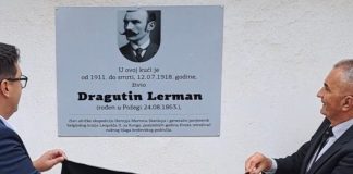 Znamenitom Požežaninu Dragutinu Lermanu postavljena spomen ploča u Kreševu
