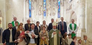 Krštenje petog djeteta roditelja Matković u požeškoj crkvi sv. Lovre
