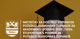 Županica raspisala Natječaj za dodjelu stipendija studentima, iznose do 400 eura mjesečno