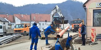 POČETAK RADOVA Krenula izgradnja križanja ulica Sokolove i Matice hrvatske u Požegi