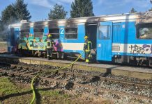 Požar na putničkom vlaku u Velikoj, materijalna šteta još nije procijenjena