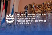 Natječaj za izbor najboljih sportaša, sportašica i sportskih udruga Požeško-slavonske županije u 2025. godini