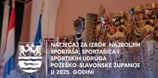 Natječaj za izbor najboljih sportaša, sportašica i sportskih udruga Požeško-slavonske županije u 2025. godini