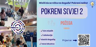 Javni poziv mladima iz Požege i okolice za uključivanje u projekt Pokreni s(v)e! 2