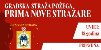 POZIV SVIM ZAINTERESIRANIMA: Gradska straža Požega prima nove stražare