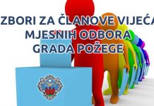 Sve o izborima za članove vijeća mjesnih odbora u Požegi