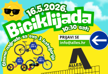 Alles dječja biciklijada odgođena zbog loših vremenskih uvjeta