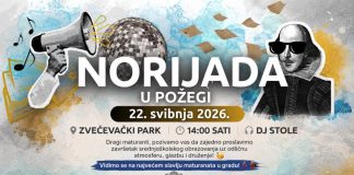 MATURANTI, VIDIMO SE! Norijada 2026. u Požegi održat će se u Zvečevačkom parku 22. svibnja