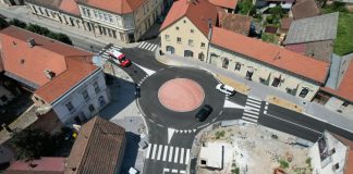 FOTO IZ ZRAKA Završeni radovi na zapadnom ulazu u središte Požege, slijedi uređenje okolnog prostora
