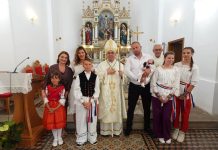 Krštenje petog djeteta u obitelji Lucić u Bučju