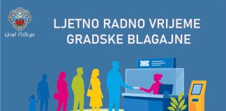 OBAVIJEST KORISNICIMA Ljetno radno vrijeme gradske blagajne