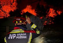 Bravo za naše heroje: Požeški vatrogasac u paklenoj noći na Dugom otoku, kuće uspješno obranjene!
