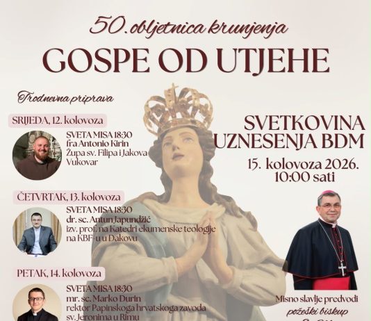 Župa Velika poziva na svečano obilježavanje 50. obljetnice krunjenja Gospe od Utjehe