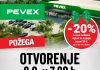 VELIKO OTVARANJE SUTRA U POŽEGI: PEVEX otvara vrata uz 20 % popusta i poklone za posjetitelje