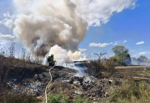 POŽAR U GOLOBRDCIMA: Zapalilo se oko 200 željezničkih pragova, vatrogasci spriječili katastrofu