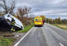 Detalji prometne u Skenderovcima: Vozač (66) sletio s kolnika, udario u prometni znak te betonski rub